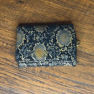 Hobo Black and Gold Women's Wallet